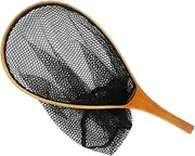 QSTDGVPW Fly Fishing Net Landing Net Portable Triangular Lightweight Hand Fish Landing Net Fish Net for Outdoor Freshwater Boating
