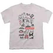 Monopoly Kids T-Shirt Icons Silver Tee