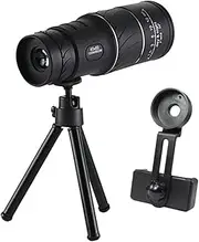 GAROZATION 16x52 Telescope for Bird Watching Compact Outdoor Scope 66m/8000m Black