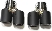 Car Quad Exhaust Tip Compatible For BMW G42 M240i 2020 2021 2022 2023 Clamp Replacement Dual Muffler Tip TailPipe Nozzle(MULTI)