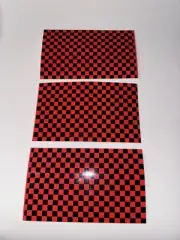Cox Checkered Stripes D.I.Y. Sticker Set Of 3