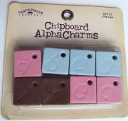 Karen Foster, Chipboard Alpha Charms, Alphabet