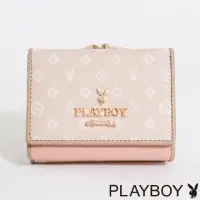 在飛比找momo購物網優惠-【PLAYBOY】口金短夾 BALLERINA芭蕾兔系列(杏