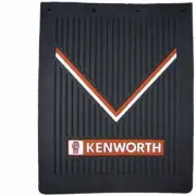 24 X 30 Inch Black Rubber Kenworth Logo Mud Flap