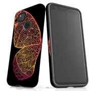 For Google Pixel 4a Case Tough Protective Cover Rose Gold Wing