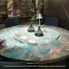 Amazonite Stone Coffee Table / Stone Round Center Living Area Table / Home Decor