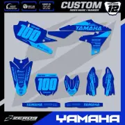YAMAHA MOTOCROSS GRAPHICS CUSTOM MX GRAPHICS DECAL KIT YZ YZF BLOK BLU/BLU