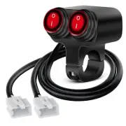 Nilight Motorcycle Handlebar Switch Plug and Play 12V ATV Handlebar Light Switch