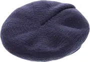 [CATIEBYE] Berets Beret Adult Army Hat Costume Women Knitted Hollow Hat for Women Cotton Dark Blue