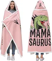REFTTENW Gifts for Mom Christmas, Mom Birthday Gifts from Daughter and Son, Unique Dinosaur Christmas Blanket Hoodie, Mama Gifts Presents for Mom