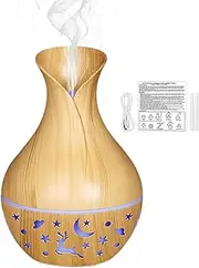 Essen'tial Oil Diffuser - 2 Packs Scented Oil Diffusers, 200ml Small Aromatherapy Diffuser, Fragrance Humidifier with Colored LED Lighting, Scented Vaporizer, Mist Diffusers, for Home Studio SPA Yoga
