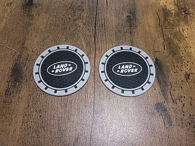 Land Rover Coaster Inserts X2 Silicone Anti Slip Car Cup Holder Accessories