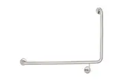 New Bradley 832 Toilet Grab Rail 90 Degree Left Hand - Silver 950Mm X 600Mm