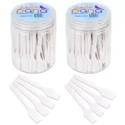 2 Can Pana 2.5" White Small Plastic Makeup Cosmetic Facial Mask Spatula Scoop