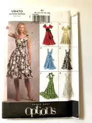 Vogue V8470 Sz 8-16 Summer Dress pattern UC/FF