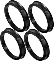 HEALEEP 4pcs Hub Centric Rings Durable Plastic Center Bore Adapters for Vehicle Wheel Stabilization Lightweight Portable Car Accessories for Enhanced Fit