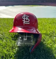 St. Louis Cardinals Rawlings Mach Pro Batting Helmet 3D Logo Gloss Red