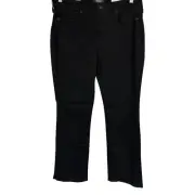 NYDJ Women's Zip-Front Barbara Bootcut Jeans Pant - Solid Black Size 14