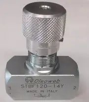 Hydraulic Flow Control 1/2” Bsp 50lpm 400bar 6000psi Italian Made