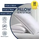 2x Hotel Quality Pillow Medium Firm Breathable Cooling Pillows Queen King Single