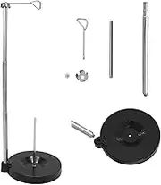 Thread Spool Holder Single Thread Holder or Stand for Alone Embroidery, Sewing or Quilting Thread - Universal Cone and Spool Stand Thread Holder with Adjustable Pole Sturdy Metal Base