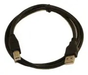 10ft USB 2.0 Certified 480Mbps Type A Male to B Male Cable Black