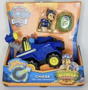 Paw Patrol DINO RESCUE Chase Deluxe Rev Up Vehicle & Figure with Mystery Dino