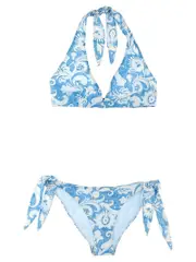 [Etro] Etro-Floral Paisley Bikini Beachwear Celeste-Donna XL Light Blue