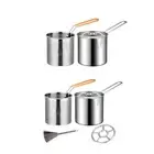 Stainless Steel Deep Fryer Pot Japanese Tempura Fryer, Frying Basket Pasta