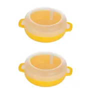 2x Progressive Prep Solutions Microwave Breakfast Egg Sandwich Cooker Poach YLLW