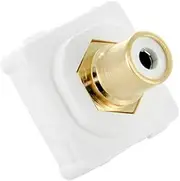 RCA White Female Plug for Clipsal Wall Plate Wallplate DIY Home Theatre