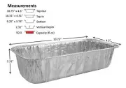 3 lb. Disposable Aluminum Foil Loaf / Bread Baking Pan / Container 200 Pack