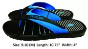 Mens U.S. Polo Assn. Slip On Sport Sandals White Strip Black Blue Flip Flops 7-8