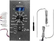 FlameSky Digital Thermostat Kit for Traeger Pellet Grills, Upgrade Digital Pro Controller with Dual Meat Probes, 180-450°F, Blue LED Display