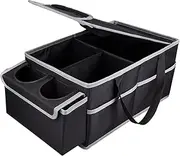 Car Seat Storage Bag, Big Capacity Car Storage Box, Trunk Organizer Box, 48x24.5x20cm, Spacious Big Capacity, 300d Oxford Cloth, Ideal for Travel Road Trip Camping