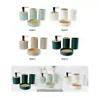 4Pcs Bathroom Accessories Bath Accessory Complete Set for Vanity Countertop