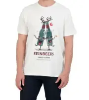 DENIM & FLOWER: RICKY SINGH: "REINBEERS: XMAS FLAVOR" : SIZE: MEDIUM: BRAND NEW
