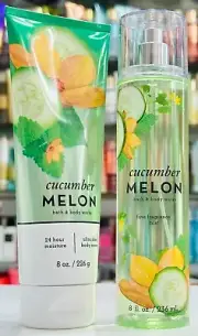 CUCUMBER MELON Body Cream & Mist Set Bath & Body Works
