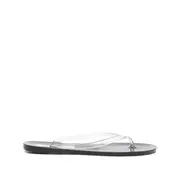 [Christopher Esber] Christopher Esber Jo Clear-thong Flip Flops 36 IT WHITE/BLACK