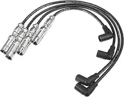 X AUTOHAUX Car Spark Plug Coil Wires Ignition Coil Harness Cable 7mm Fit for VW Seat Beetle Golf 1.6L 2.0L No.06A905430AH/06A905430AJ/06A905430AP - Pack of 4