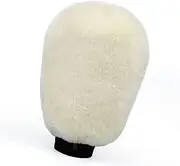 Gracefur Car Wash Mitt Real Sheepskin Wash Mitt Ultra-Soft Extra Large Size Scratch-Free Wash Mitt (No Fingers, White)