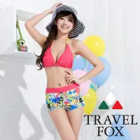 在飛比找Yahoo奇摩購物中心優惠-夏之戀TRAVEL FOX 豔陽比基尼三件式泳衣