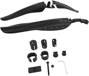1Pair Mountain Bike Mud Guards Quick Release Front and Rear Rainwater Shield for Outdoor Riding Black