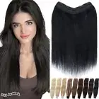 Russian Clip in One Piece Remy Human Hair Extension 3/4Full Head Wavy Straight