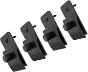 4pcs Wall Clip Clothes Hanging Rack Clothes Rack Quilt Rack Clothing Hangers Rugs Wall Hook Rack Quilt Wall Hanger Wall Blanket Holder Blanket Holder Wall Mount Plastic Black