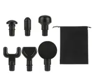 6Pcs Massage Heads with Storage Bag, Replaceable Massager Gun Attachment, Mas...