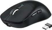 A.Jazz x Attack Shark X3 Gaming Mouse, Ultra-Lightweight 49g, Wireless 2.4G/Bluetooth/Wired Type-C, Original Phase PAW3395 Sensor, Highest Class Accuracy, 26000DPI-Black
