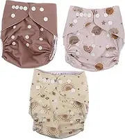 Toddmomy Reusable Cloth Diapers for Training Pants Washable Comfortable Fit Lightweight Portable Design for Go Parents for Newborns