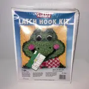 Caron International Natura Latch Hook Kit "Froggy" 12" x 12" New Factory Sealed