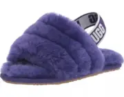 NIB Ugg Slipper T Fluff Yeah Slide Purple Shoe Kids Size 9
